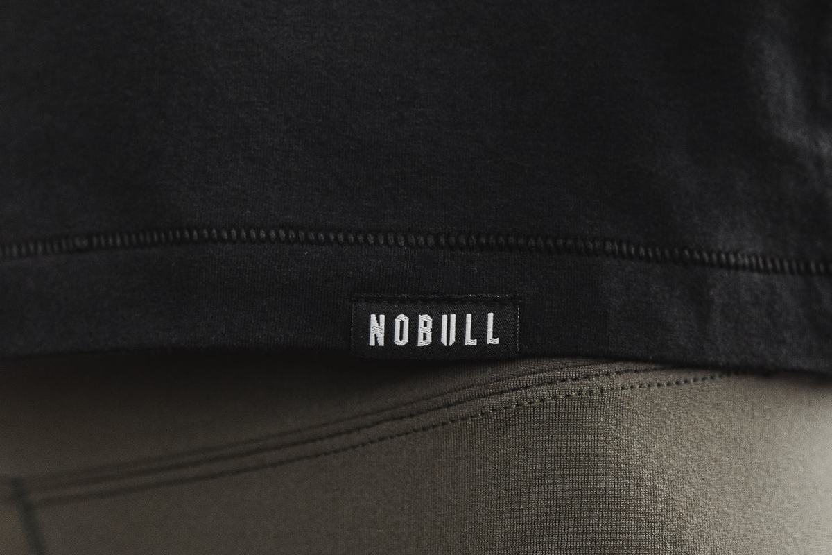 Nobull Heavyweight Pocket Boxy Women's Long Sleeves Black | Australia (EX6735)